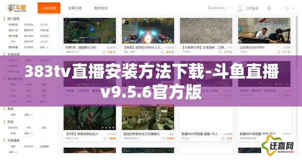 383tv直播安装方法下载-斗鱼直播v9.5.6官方版