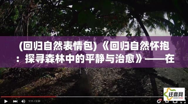 (回归自然表情包) 《回归自然怀抱：探寻森林中的平静与治愈》——在喧嚣的世界中找寻宁静的绿色绿洲。